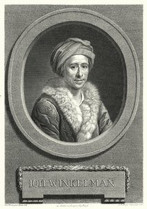 Johann Joachim Winckelmann , tysk kunsthistoriker og arkeolog (gravering) av Anton von (after) Maron