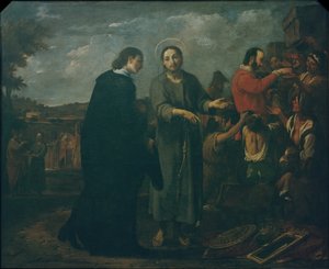 Bernat de Quintaval deler ut rikdommen sin til de fattige av Antoni Viladomat Y Manalt