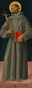 Den hellige Frans av Assisi, ca. 1480-81. av Antoniazzo Romano