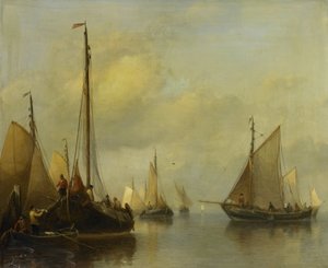 Fiskebåter på stille vann