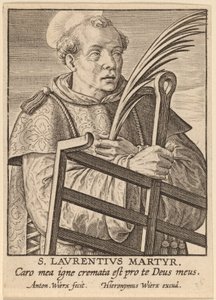 St. Lawrence Martyr av Antonie Wierix