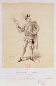 Portrett av Mr. Melchissedec som Rigoletto i Rigoletto av Verdi