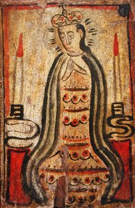 Jomfru av San Juan de los Lagos, ca. 1840-45 (tempera på panel) av Antonio (attr. to) Molleno