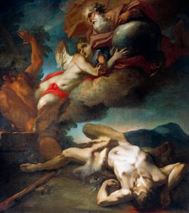 Abels sjel stiger opp til himmelen, av Antonio Balestra (1666-1740) (olje på lerret)