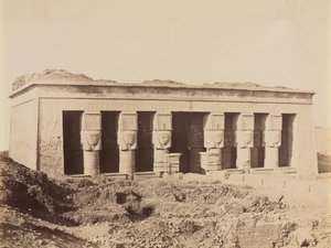 Temple of Dendera, ca. 1870-1880-årene. av Antonio Beato