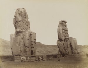 Memnon-kolossene av Antonio Beato