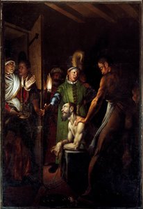 Dekollasjonen av døperen Johannes Maleri av Antonio Campi (1524-1587) 1571 ca. Sol. 280x192 cm San Paolo Converso kirke i Milano