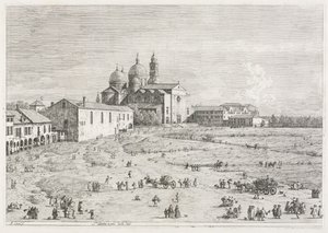Utsikt: Saint Justina-kirken i Prà della Valle, Padua
