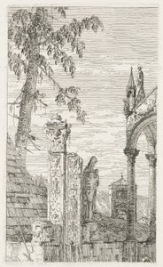 Visninger: Fragmenter av skulptur, 1735-1746. av Giovanni Antonio Canal