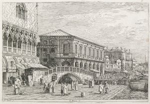 Visninger: Fengselet, Venezia, 1735-1746. av Giovanni Antonio Canal