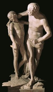 Daedalus and Icarus av Antonio Canova (1757-1822), marmorskulptur, 220 cm høyde av Antonio Canova