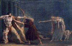 Hercules skyter piler mot barna sine av Antonio Canova (1757-1822) av Antonio Canova