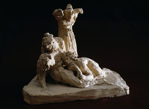 Lamentation of Christ, terrakottaskisse av Antonio Canova (1757-1822), Possagno, Veneto, Italia av Antonio Canova