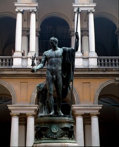 Napoleon Bonaparte (1769-1821) Representerer i mars fredsbevarende bronseskulptur av Antonio Canova (1757-1822) 1809 Søn. 325x125 cm Court of the Palace Brera, Milano av Antonio Canova