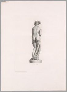 Venus, sett bakfra, fra Work av Canova av Antonio Canova
