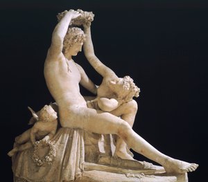 Venus crowning Love av Antonio Canova (1757-1822), gipsmodell av Antonio Canova