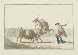 Plate III, fra serien Collection of the Main Actions in a Bullfight