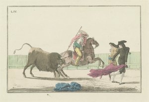 Plate IV, fra serien Collection of the Main Actions in a Bullfight av Antonio Carnicero
