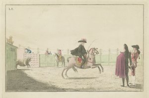 Plate I, fra serien Collection of the Main Actions in a Bullfight av Antonio Carnicero