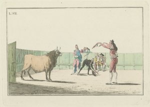 Plate VII, fra serien Collection of the Main Actions in a Bullfight av Antonio Carnicero