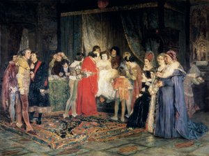 Ferdinand I's død, maleri av Antoni Casanova i Estorach av Antonio Casanova y Estorach