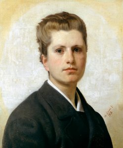 Portrett av Alfredo Boattini av Antonio Ciseri (1821-1891), olje på lerret, 53x44 cm
