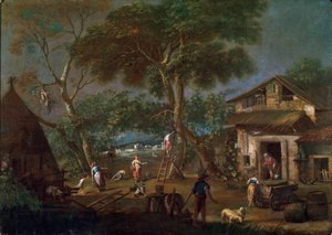 Italiensk landskap, c1750-1795
