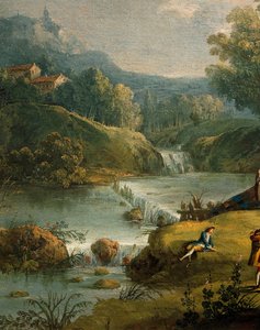 Spring, av Antonio Diziani (1737-1797), maleri. Detalj.