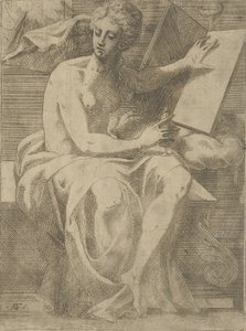 A Sibyl, 1540-45. av Antonio Fantuzzi