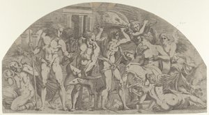 Meleager som bringer villsvinens hode til Atalanta, 1540-45. av Antonio Fantuzzi