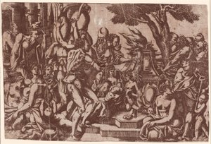 Offer til Priapus av Antonio Fantuzzi after Rosso Fiorentino