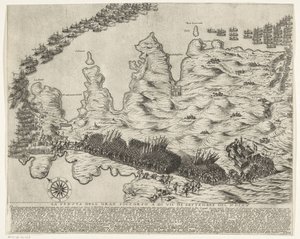 Ankomst av hjelpetroppene til Malta La veduta della gran soccorso a di VII di settembre del MDLXV (tittel på objekt) The Siege of Malta (serietittel) av Antonio Francesco Lucini