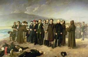 Henrettelse av Jose Maria de Torrijos y Uriarte (1791-1831) og hans følgesvenner i 1831, 1888