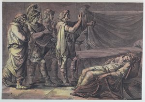 Nero finner kroppen til sin mor, Agrippina