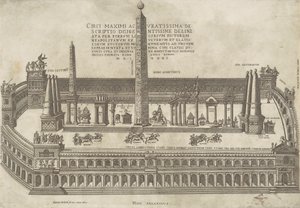 En veldig nøyaktig beskrivelse av Circus Maximus av Antonio Lafreri