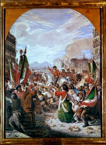 Inngangen til Giuseppe Garibaldi til Napoli 7. oktober av Antonio Licata