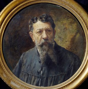 Portrett av maleren Scomparini, av Antonio Lonza (1846-1918) av Antonio Lonza