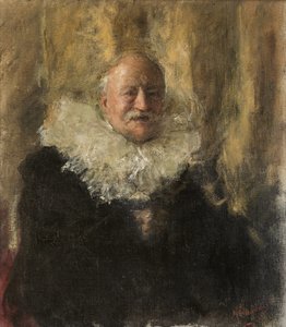 Selvportrett. av Antonio Mancini