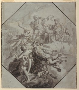 Design for et takmaleri med Olympus-temaet av Antonio Manno