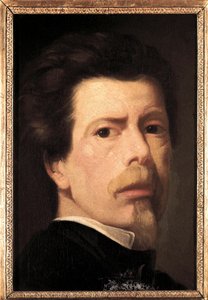 Selvportrett. Maleri av Antonio Maria Esquivel y Suarez de Urbina (1806-1857). olje på lerret