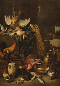 The Larder, sannsynligvis ca. 16501660. av Antonio Maria Vassallo