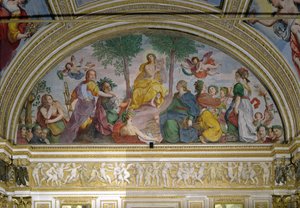 The Hall of Mirrors, Apollo and the Muses (fresco) av Antonio Maria Viani