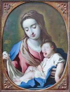 Madonna and Child, begynnelsen av 1700-tallet (olje på lerret) av Antonio Paglia