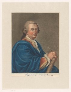Portrett av kunstneren Francisco Preciado de la Vega Portretter av kunstnere av Antonio Pazzi