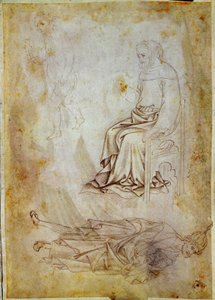 Tegning av Antonio di Puccio Pisano dit Pisanello (1395-1455) Chantilly, Musee Conde av Antonio Pisanello