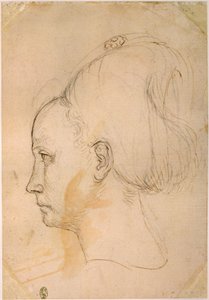 Frankrike, Paris, sjef for en ung kvinne av Antonio Pisanello