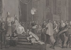 Kroningen av pave Pius VI, 1801. av Antonio Poggioli