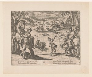 Alexander den store jakter ville dyr ved Bazaira The Deeds of Alexander the Great (serietittel) Alexandri magni praecipvae res gestae (serietittel) av Antonio Tempesta