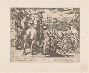 Alexander den store leder en kamp The Deeds of Alexander the Great (serietittel) Alexandri magni praecipvae res gestae (serietittel) av Antonio Tempesta