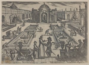 April: En hage (De tolv månedene I) av Antonio Tempesta